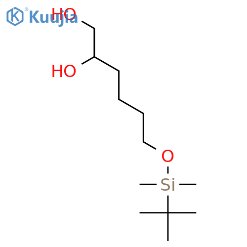 1,2-Hexanediol, 6-[[(1,1-dimethylethyl)dimethylsilyl]oxy]- structure