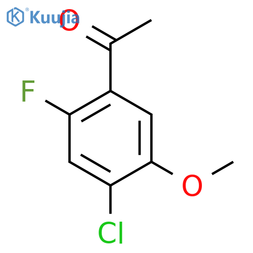 Ethanone, 1-(4-chloro-2-fluoro-5-methoxyphenyl)- structure