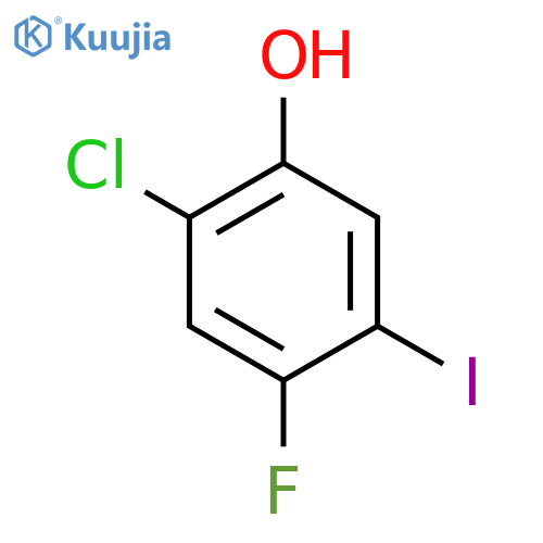 2-Chloro-4-fluoro-5-iodophenol structure