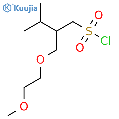 2-(2-methoxyethoxy)methyl-3-methylbutane-1-sulfonyl chloride structure