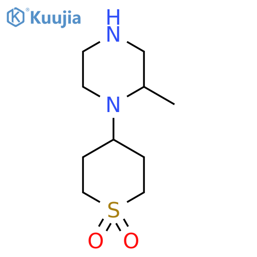 4-(2-Methylpiperazin-1-yl)thiane 1,1-dioxide structure