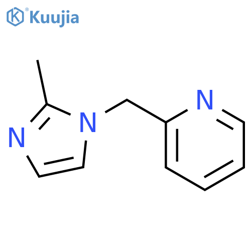 2-[(2-methyl-imidazol-1-yl)methyl]pyridine structure