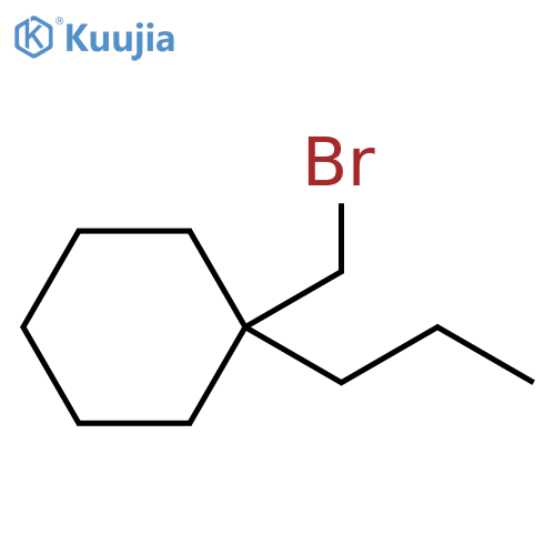 Cyclohexane, 1-(bromomethyl)-1-propyl- structure