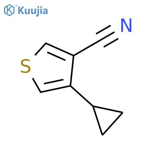 3-Cyclopropylthiophene-4-carbonitrile structure