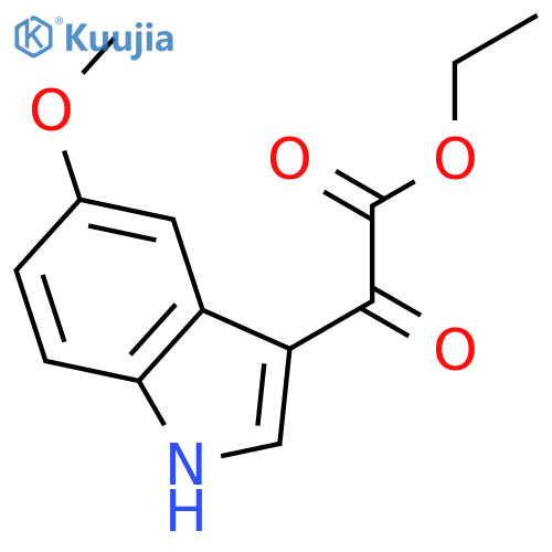 (5-METHOXY-1H-INDOL-3-YL)-OXO-ACETIC ACID ETHYL ESTER structure