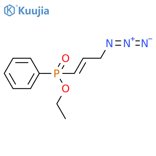 Phosphinic acid, (3-azido-1-propenyl)phenyl-, ethyl ester structure