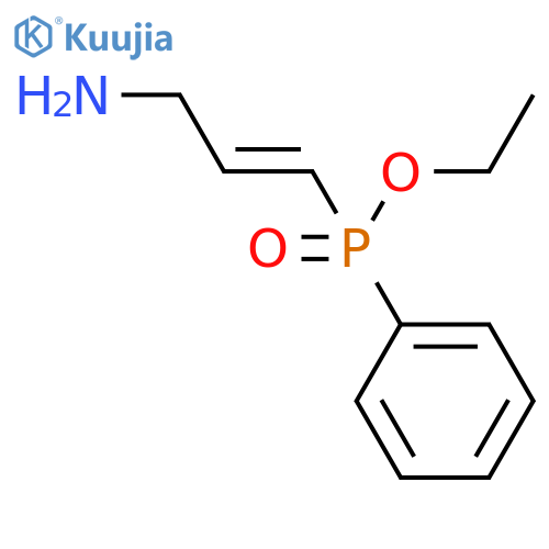 Phosphinic acid, (3-amino-1-propenyl)phenyl-, ethyl ester structure