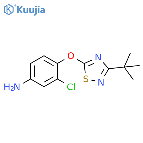 4-(3-tert-butyl-1,2,4-thiadiazol-5-yl)oxy-3-chloroaniline structure