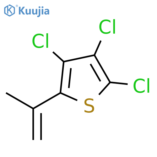 Thiophene, 2,3,4-trichloro-5-(1-methylethenyl)- structure