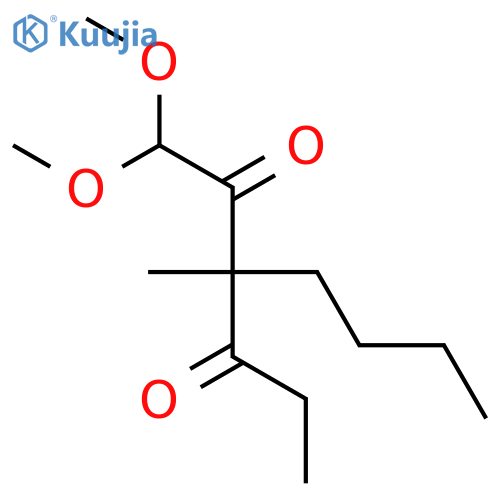 2,4-Hexanedione, 3-butyl-1,1-dimethoxy-3-methyl- structure