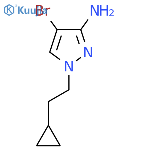 4-Bromo-1-(2-cyclopropylethyl)-1h-pyrazol-3-amine structure