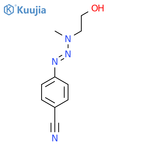 Benzonitrile, 4-[3-(2-hydroxyethyl)-3-methyl-1-triazenyl]- structure