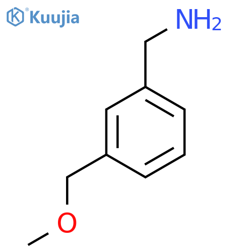(3-(Methoxymethyl)phenyl)methanamine structure