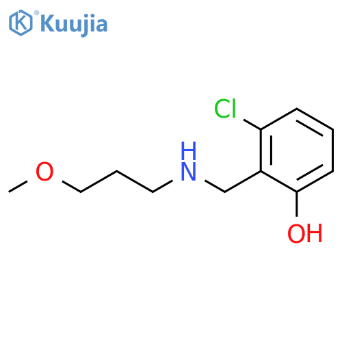 3-chloro-2-{(3-methoxypropyl)aminomethyl}phenol structure
