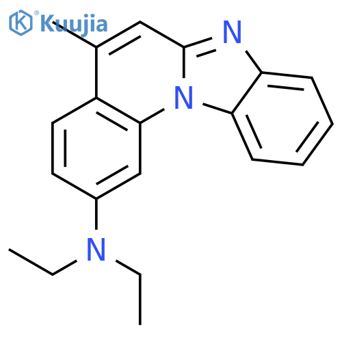 Benzimidazo[1,2-a]quinolin-2-amine, N,N-diethyl-5-methyl- structure