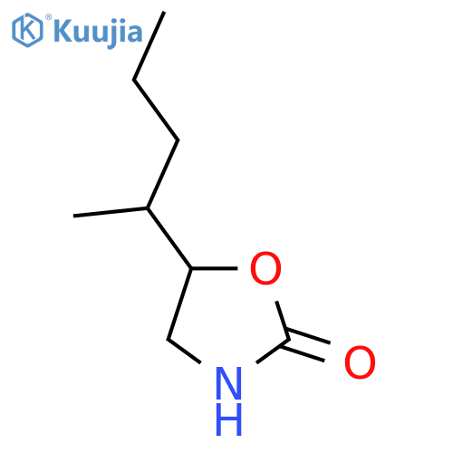 5-(pentan-2-yl)-1,3-oxazolidin-2-one structure