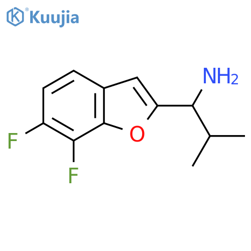1-(6,7-Difluorobenzofuran-2-yl)-2-methylpropan-1-amine structure
