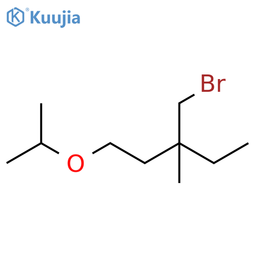 Pentane, 3-(bromomethyl)-3-methyl-1-(1-methylethoxy)- structure