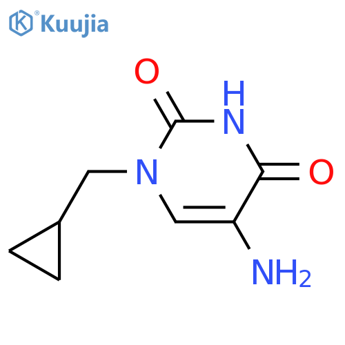 5-Amino-1-(cyclopropylmethyl)-1,2,3,4-tetrahydropyrimidine-2,4-dione structure