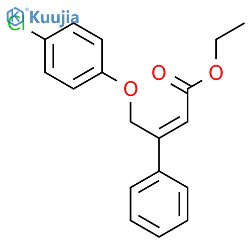 2-Butenoic acid, 4-(4-chlorophenoxy)-3-phenyl-, ethyl ester, (Z)- structure