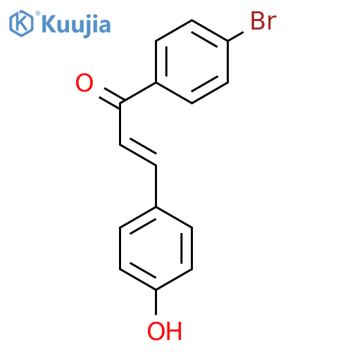 2-Propen-1-one, 1-(4-bromophenyl)-3-(4-hydroxyphenyl)-, (E)- structure