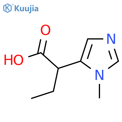 2-(1-methyl-1H-imidazol-5-yl)butanoic acid structure