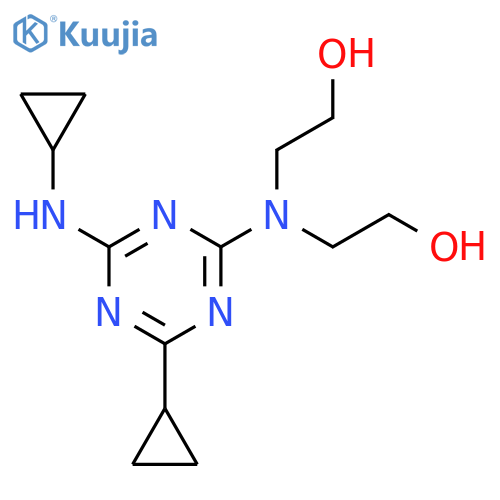 Ethanol,2,2'-[[4-cyclopropyl-6-(cyclopropylamino)-1,3,5-triazin-2-yl]imino]bis- (9CI) structure
