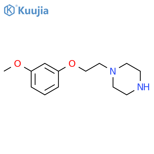 1-[2-(3-methoxyphenoxy)ethyl]piperazine structure