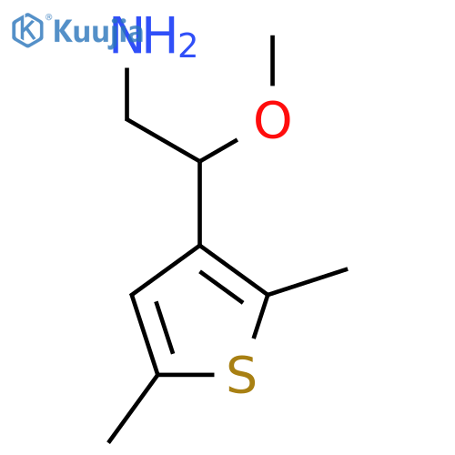 2-(2,5-Dimethylthiophen-3-yl)-2-methoxyethan-1-amine structure