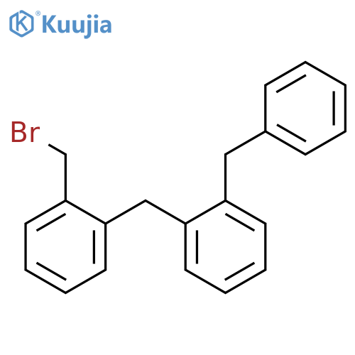 Benzene, 1-[[2-(bromomethyl)phenyl]methyl]-2-(phenylmethyl)- structure