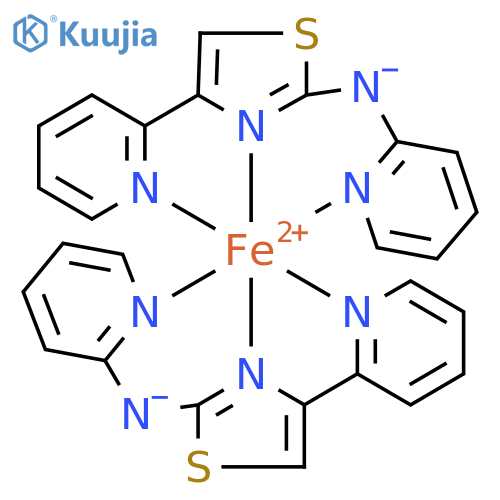Iron, bis[N-[4-(2-pyridinyl)-2-thiazolyl]-2-pyridinaminato]- (9CI) structure