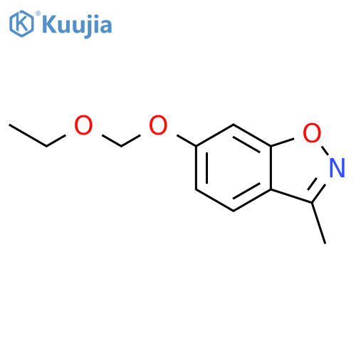 1,2-Benzisoxazole, 6-(ethoxymethoxy)-3-methyl- structure