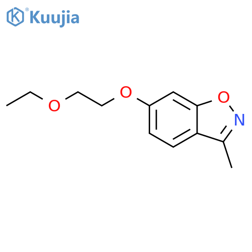 1,2-Benzisoxazole, 6-(2-ethoxyethoxy)-3-methyl- structure
