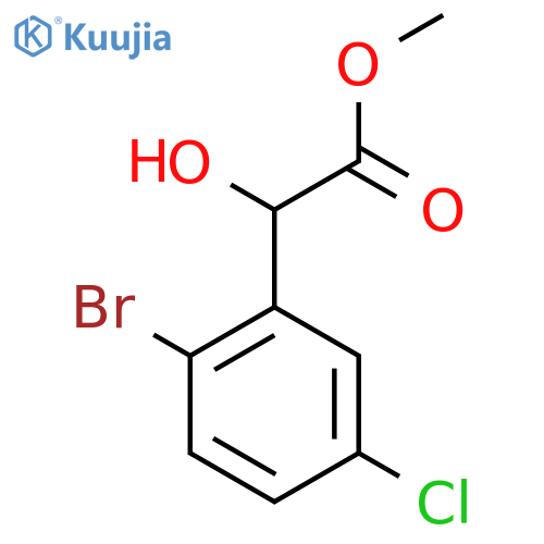 methyl 2-(2-bromo-5-chlorophenyl)-2-hydroxyacetate structure