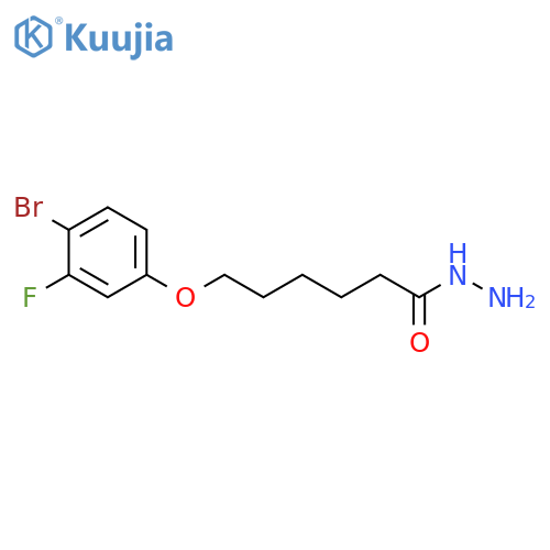 6-(4-Bromo-3-fluoro-phenoxy)-hexanoic acid hydrazide structure