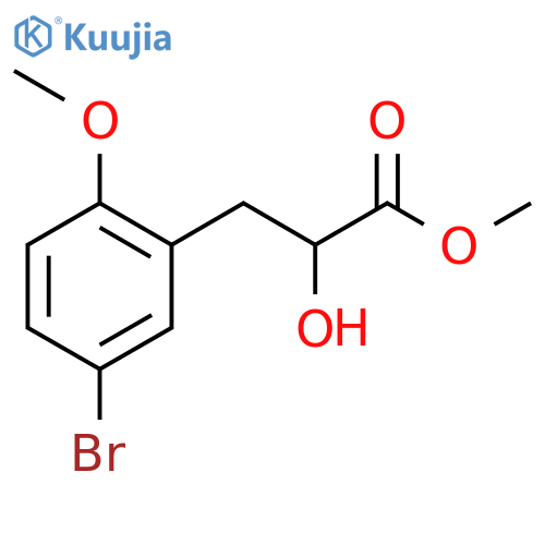 methyl 3-(5-bromo-2-methoxyphenyl)-2-hydroxypropanoate structure