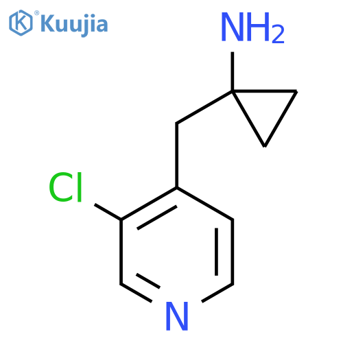1-(3-chloropyridin-4-yl)methylcyclopropan-1-amine structure
