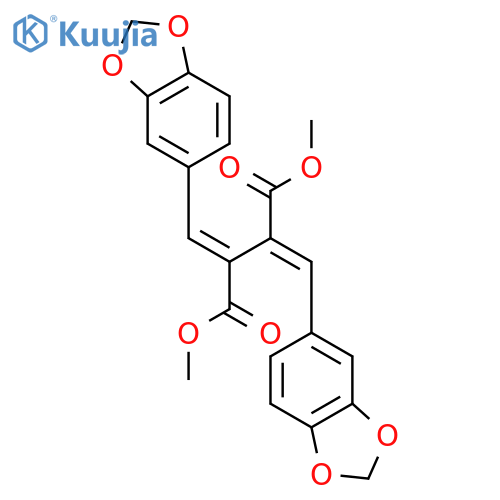 bis-benzo[1,3]dioxol-5-ylmethylene-succinic acid dimethyl ester structure