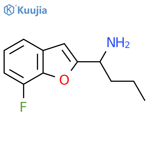 1-(7-Fluoro-1-benzofuran-2-yl)butan-1-amine structure