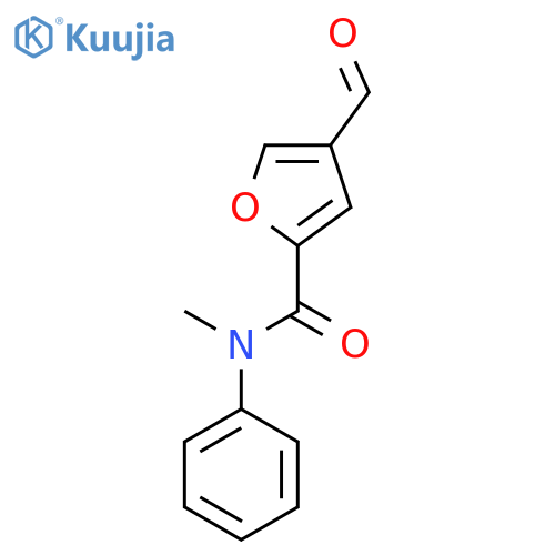 2-Furancarboxamide, 4-formyl-N-methyl-N-phenyl- structure