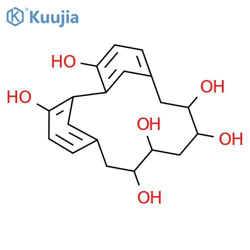 Tricyclo[12.3.1.12,6]nonadeca-1(18),2,4,6(19),14,16-hexaene-3,8,9,11,12,17-hexol(9CI) structure