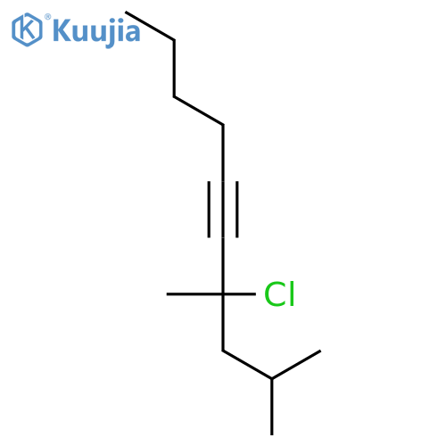 5-Decyne, 4-chloro-2,4-dimethyl- structure