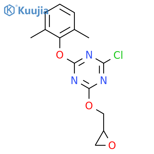 1,3,5-Triazine, 2-chloro-4-(2,6-dimethylphenoxy)-6-(oxiranylmethoxy)- structure