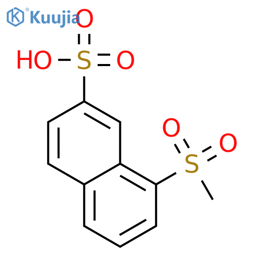 2-Naphthalenesulfonic acid, 8-(methylsulfonyl)- structure