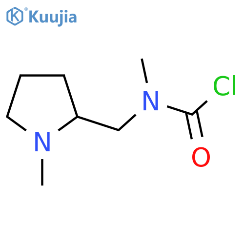 N-methyl-n-[(1-methylpyrrolidin-2-yl)methyl]carbamoyl chloride structure