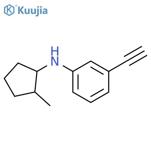 3-ethynyl-N-(2-methylcyclopentyl)aniline structure