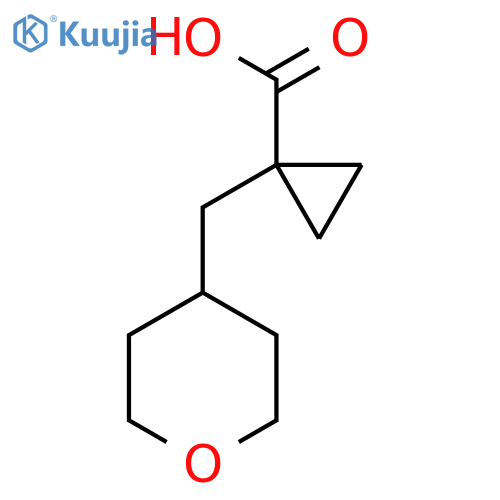 1-(oxan-4-yl)methylcyclopropane-1-carboxylic acid structure