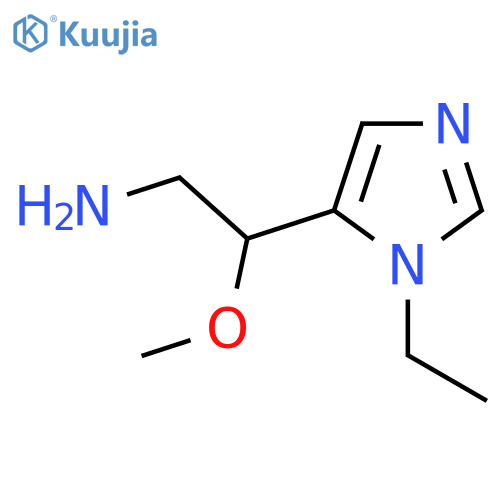2-(1-ethyl-1H-imidazol-5-yl)-2-methoxyethan-1-amine structure