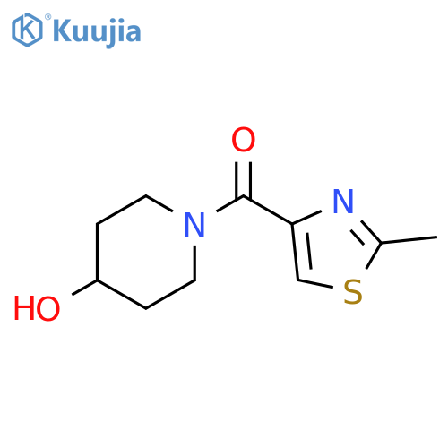 (4-hydroxypiperidin-1-yl)(2-methylthiazol-4-yl)methanone structure