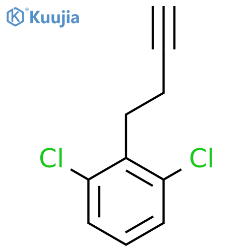 2-(but-3-yn-1-yl)-1,3-dichlorobenzene structure